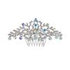 01 Vintage Rhinestone Crystal Wedding, Bridal or Prom Hair Comb view 1
