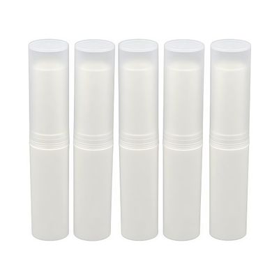 24Pcs Empty Lipstick Lip Balm Tube Container Holder Lip Gloss Case Tube Bottle for DIY(Rice White)
