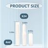 24Pcs Empty Lipstick Lip Balm Tube Container Holder Lip Gloss Case Tube Bottle for DIY(Rice White) view 2