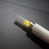 30pcs Double Row 15pin Eyebrow Permanent Makeup Needle 3D Manual Tattoo Microblading Flat Microblade Sloped Blades view 4