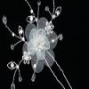 1 Piece Hanamade Organza Flower Crystal Hair Pin H063 view 2