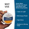Frederick Benjamin Sleek Water Pomade for Men, Light & Easy to Apply Water Based Hair Pomade, Medium to Strong Hold, High Shine, Grease Free, Infused with Argan Oil & More, 3.75oz view 3
