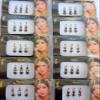 8 Bindi Pack - 24 Combo Bindi Stickers, Multicolored, Silver, Gold, Black view 4