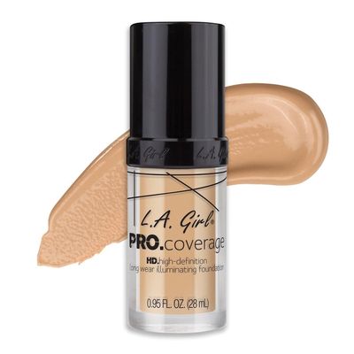 L.A. Girl Pro Coverage Liquid Foundation, Fair, 0.95 Fl Oz, GLM642