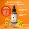 TruSkin Vitamin C Serum For Face  Anti Aging Face Serum with Vitamin C, Hyaluronic Acid, Vitamin E  Brightening Formula  Improve Appearance of Dark Spots, Tone, Fine Lines & Wrinkles, 1 Fl Oz view 2