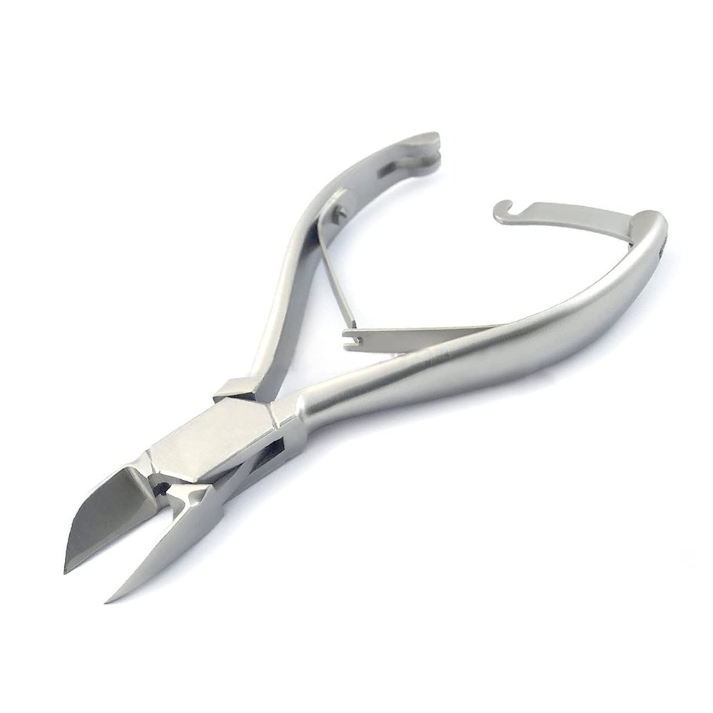 OdontoMed2011 TOENAIL CUTTER - DOUBLE SPRING WITH LOCK, ST. STEEL, 5.5IN. - QUALITY INSTRUMENTS