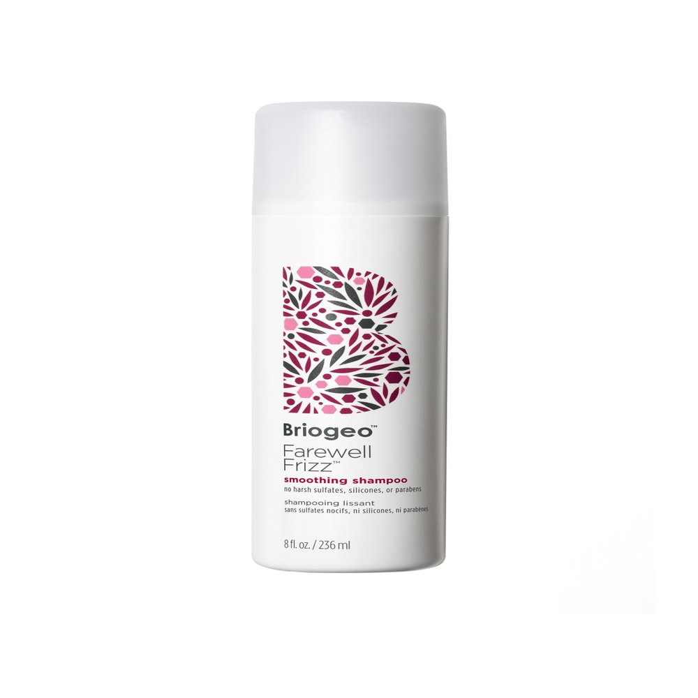Briogeo Farewell Frizz Smoothing Shampoo, Tame Frizz and Restore Shine to Dull, Dry Hair, Nourishes and Smooths, Argan Oil for Shine, Vegan, Cruelty-Free, 8 fl oz