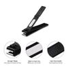 HAWATOUR Nail Clippers Set, Ultra Sharp Sturdy Fingernail and Toenail Clipper Cutters with Visibly Tin Case, Black view 4