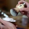 Luxury Shaving Brush for Men by VIKINGS BLADE, Ultra Heavy Acrylic & 316L Steel Handle, Super Strong Knot Backbone, Minimal Shedding, Fast Lather, Extremely Smooth & Plush on Skin (White Knight) view 4