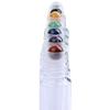 10ml Clear Empty Refillable Bottles 7 Chakra Gemstone Roller Balls Clear Glass Roller Bottles Transparent Essential Oil Bottles W3904 view 3