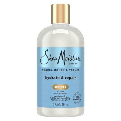 Shea Moisture Shampoo Hydrate and Repair for Damaged Hair with Manuka Honey and Shea Butter 13 oz