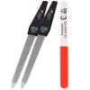 3 Swords Germany - Sapphire Metal Nail File Set 2 Pieces with 1 Piece 3-Way Nail Buffer  Nail Care Made in SOLINGEN/Germany view 1