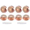 tuokiy Generation 2 Replacement Head for Flawelss Facial Hair Remover, Double Halo Gen 2 Replacement Blades,18K Rose Gold Plated Blades,8 Count view 1
