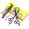HUNTERrapoo HT9162 6 inch' Hairdressing Scissors Set Purple Hair Razor Thinning Scissors Beauty Barber Cutting Shears Hair clipper Trimmer view 1