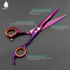 HUNTERrapoo HT9162 6 inch' Hairdressing Scissors Set Purple Hair Razor Thinning Scissors Beauty Barber Cutting Shears Hair clipper Trimmer view 2