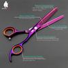 HUNTERrapoo HT9162 6 inch' Hairdressing Scissors Set Purple Hair Razor Thinning Scissors Beauty Barber Cutting Shears Hair clipper Trimmer view 3
