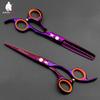 HUNTERrapoo HT9162 6 inch' Hairdressing Scissors Set Purple Hair Razor Thinning Scissors Beauty Barber Cutting Shears Hair clipper Trimmer view 4