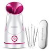Amconsure Facial Steamer - Nano Ionic Face Steamer Warm Mist Steamer for Home Sauna SPA, Humidifier for Face Steamer for Deep Cleaning Unclogs Pores Sinuses - Bonus 5 Piece Stainless Steel Skin Kit view 1