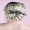 Anglacesmade Bridal Black Hair Comb Crystal Hair Crown Black Beaded Prom Party Festival Wedding Hair Accessories for Women and Girls view 1