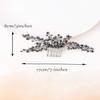 Anglacesmade Bridal Black Hair Comb Crystal Hair Crown Black Beaded Prom Party Festival Wedding Hair Accessories for Women and Girls view 4