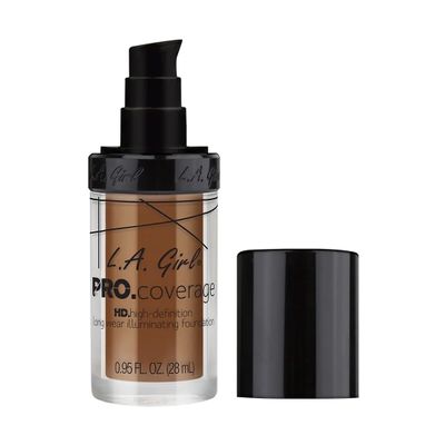 L.A. Girl Pro Coverage Liquid Foundation, Coffee, 0.95 Fl Oz