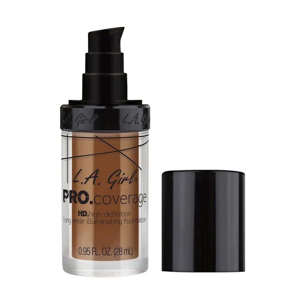 L.A. Girl Pro Coverage Liquid Foundation, Coffee, 0.95 Fl Oz