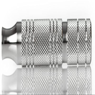 American Made Knurled Double Edge Safety Razor Handle by TIMELESS RAZOR: Luxury Shaving Razor Made in USA