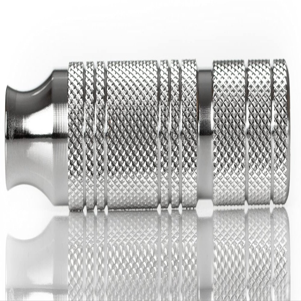 American Made Knurled Double Edge Safety Razor Handle by TIMELESS RAZOR: Luxury Shaving Razor Made in USA
