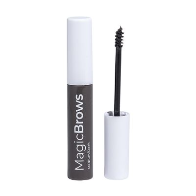 MCoBeauty - Magic Brows - Dark Brown Brow Gel - 3-in-1 Tinted Volumizing Eyebrow Gel - Tints, Fills and Holds - Includes an Eyebrow Spoolie Brush - For Natural Looking Finish - Stocking Stuffers