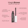 MCoBeauty - Magic Brows - Dark Brown Brow Gel - 3-in-1 Tinted Volumizing Eyebrow Gel - Tints, Fills and Holds - Includes an Eyebrow Spoolie Brush - For Natural Looking Finish - Stocking Stuffers view 2