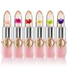 BestLand 6 Pcs/Set Flower Jelly Lipstick Set Temperature Change Moisturizer Long Lasting Nutritious Balm Magic Color Change Lip Gloss view 1