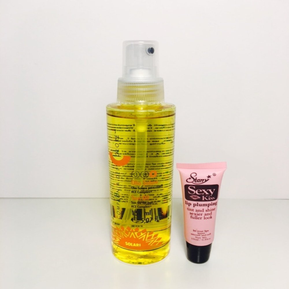 Compagnia del colore Sun Oil Ace Complex 5.07 Oz *Free Starry Sexy Kiss Lip Plumping 10 Ml