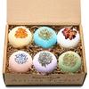 Organic Bath Bombs Gift Set for Women - All Natural with Bath Dead Sea, Epsom and Himalayan Salts, Apricot Oil - Best Gift Idea for Her, Mom, Wife, Mother, Grandma, Girlfriend, Sisters view 2
