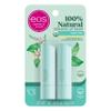 eos 100% Natural & Organic Lip Balm Sticks - Sweet Mint, All Natural Lip Balm, All-Day Moisture, Dermatologist Recommended, 0.14 oz, 2-Pack view 1