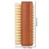 Redecker Natural Pig Bristle Nail Brush with Oiled Pearwood Handle, 3-3/4-Inches view 4