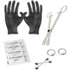 BodyJewelryOnline 10 Pcs. 12 Gauge Piercing Kit Incl. Captives, Barbell, Needles, Forceps, Gloves - PK015 view 1