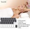 Easytle Essential Oil Roller Bottles 24 Pack 5ml Clear Glass Roller Bottles for Oils (96 Pieces Labels, 2 Opener, 4 Funnels, 4 Dropper) Roll on Bottle with Stainless Steel Roller Balls and Caps view 2