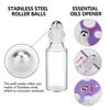 Easytle Essential Oil Roller Bottles 24 Pack 5ml Clear Glass Roller Bottles for Oils (96 Pieces Labels, 2 Opener, 4 Funnels, 4 Dropper) Roll on Bottle with Stainless Steel Roller Balls and Caps view 4