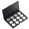 Allwon Empty Magnetic Eyeshadow Makeup Palette with 12Pcs 26mm Round Metal Pans view 1