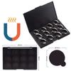Allwon Empty Magnetic Eyeshadow Makeup Palette with 12Pcs 26mm Round Metal Pans view 3