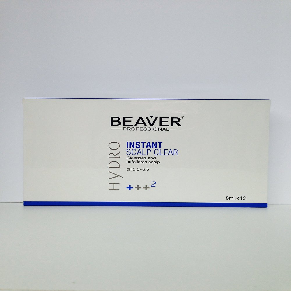 Beaver Hydro Instant Scalp Clear 8ml x 12 Vials