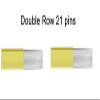 30pcs Double Row 21pin Eyebrow Permanent Makeup Needle 3D Manual Tattoo Microblading Flat Microblade Sloped Blades view 3