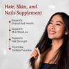 Quantum Nutrition Labs Hair Skin and Nails - Keratin Supplement, Hair Growth Supplement for Women & Men with Magnesium, Calcium, Beauty from Within for Hair, Skin and Nails - 60 Vegetarian Capsules view 3