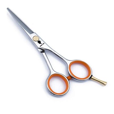 4.5" Men's Beard & Mustache Trimming, Cutting and Styling Scissors with Bag, Razor Edge Barber Shears Designed for Beard Grooming