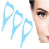 3Pcs Plastic Makeup Upper Lower Eye Lash Mascara Guard Applicator With Comb Eyelashes Curlers Shields Applicators (Blue) view 1