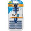 BIC Flex2 Hybrid Disposable Razor, Blue, 10 Pack view 1