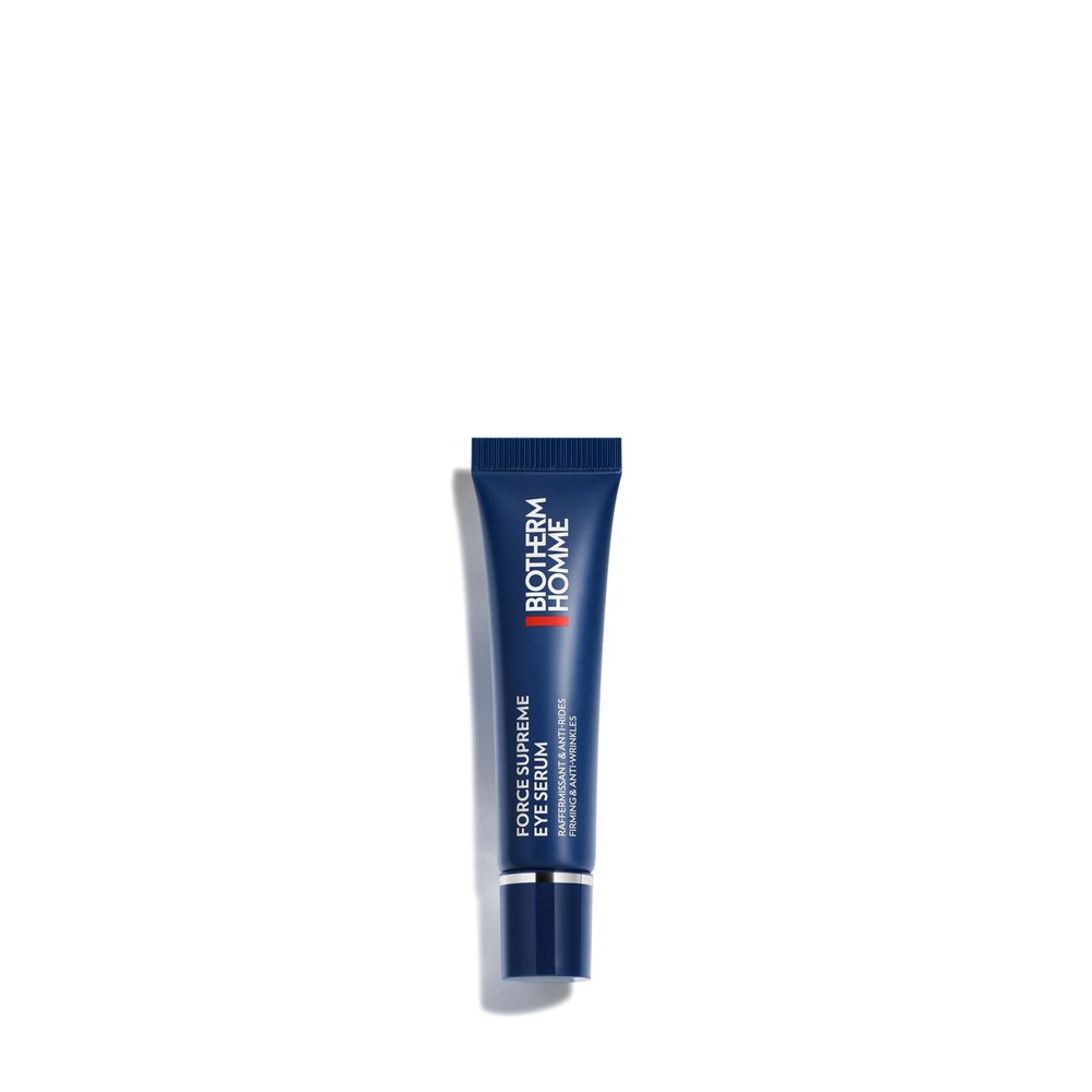 Biotherm Homme Force Supreme Eye Serum for Men, Helps Fight Wrinkles, Dark Circles and Puffy Eyes, Enriched with Blue Algae & Pro-Xylane, Resurfaces and Firms the Skin Around the Eye Area 0.5 Fl. Oz.