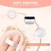 1PCS 60ml 2oz Empty Clear Make-up Loose Powder Container Case with Soft Sponge Powder Puff Screw Black Lid and Foundation Box view 3
