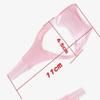 3Pcs Plastic Makeup Upper Lower Eye Lash Mascara Guard Applicator With Comb Eyelashes Curlers Applicators (Pink) view 2