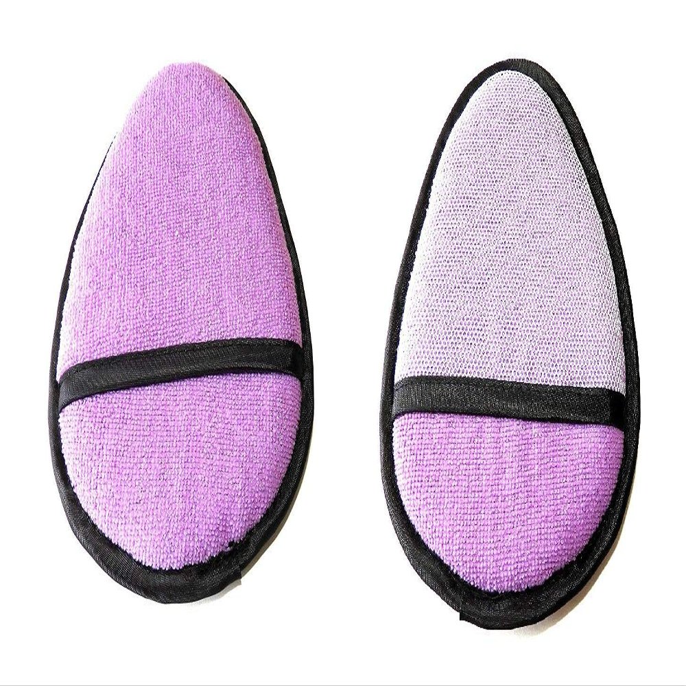 2 Pack Spa Skin Care Exfoliating Bath & Shower Mitt 2 Sided